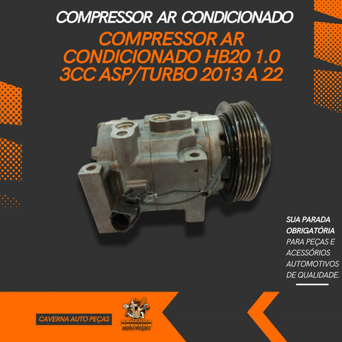 Compressor Ar Condicionado Hb20 1.0 3cc Asp/turbo 2013 A 22 (Usado)