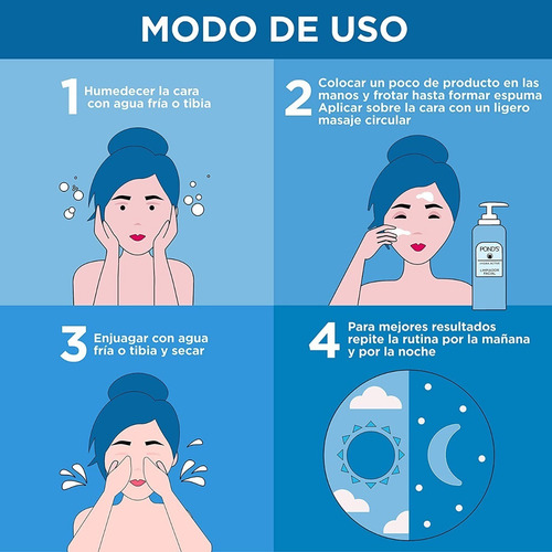 Pond's Limpiador Facial Hydra Active Acido Hialurónico 200ml Tipo De Piel Todo Tipo De Piel