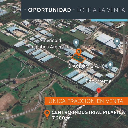 Fracción Industrial 7.200m2 - Parque Industrial Pilar/pilarica
