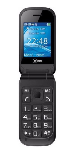 Imagen 2 de 6 de Telefono Mlab Adulto Mayor Base Carga 8090 Sos
