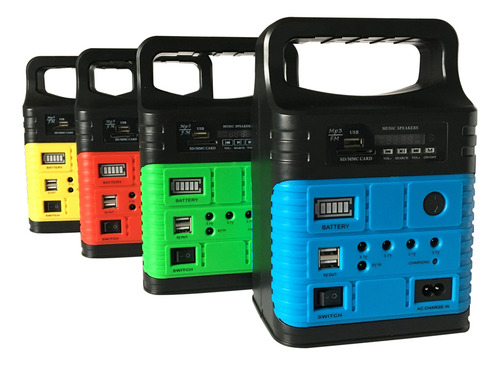 Sistema Led De Luces De Panel Solar Con Generador De Sistema