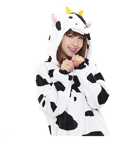 Kigurumi Pijama Mono Mono Disfraz Cosplay Vaca Adulto