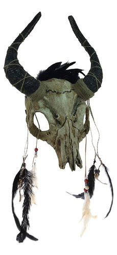 Attitude Studio Yak Skull Devilish Full Face Mask Costume Ac