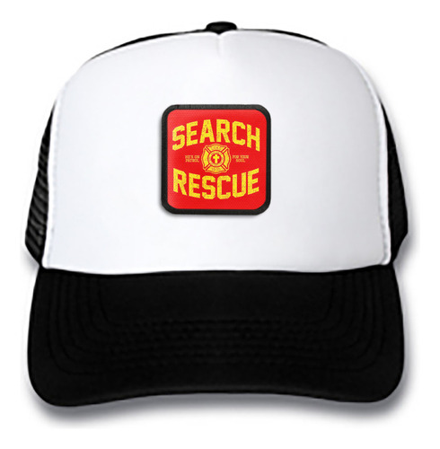 Gorra Gorro Trucker Bomberos Search Rescue Bom5