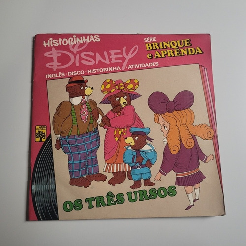 Disco De Vinil Disney - Os Três Ursos - Abril Cultural 