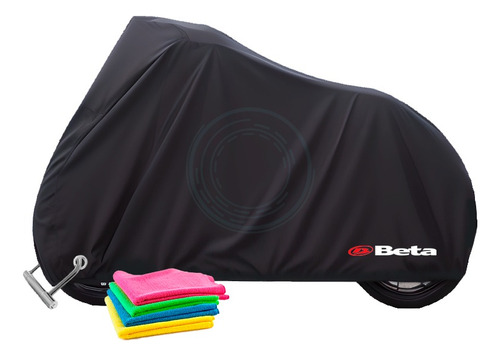 Cobertor Impermeable Moto Beta 150cc + 4 Paños De Microfibra
