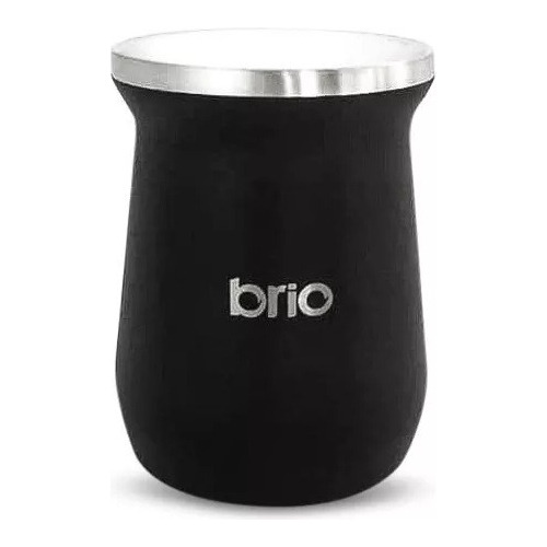 Mate De Acero Inoxidable Brio Alto Diseño Clásico 