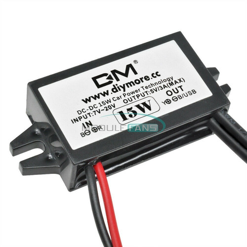 Regulador Convertidor Voltaje 12v A 5v 3a 15w Disponible