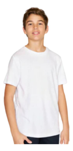 Remera Pique Escolar - Uniforme Ideal Blanco 12