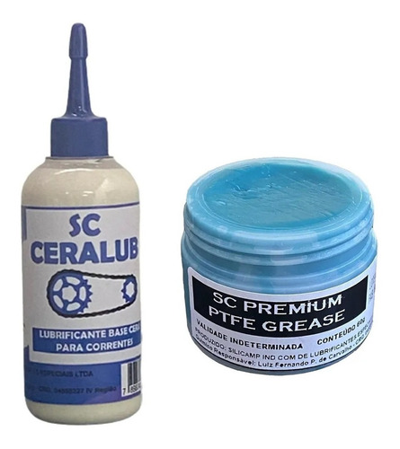 Graxa Cubo Rolamento C/ Ptfe 60g + Cera P/ Corrente Ceralub