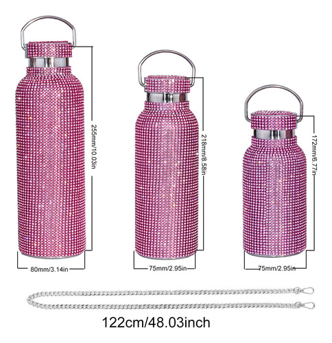 Botella Termo De Diamante 304 De Acero Inoxidable 304 Con