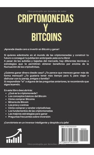 Criptomonedas Y Bitcoins Guiapleta Para..., de Rich, Crypto. Editorial Independently Published en español