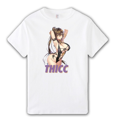 Remera Thicc Ahegao - Otaku Manga Anime Hentai Unisex