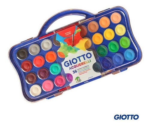 Acuarelas Giotto X 36 Colores Con Estuche + Pincel