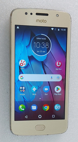 Moto G5s 32 Gb - Mic Nao Funciona, Ler Descrição - Cel830* Dourado (Usado)