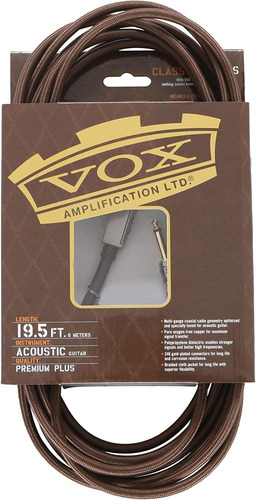 Cable De Instrumento Vox Vac-19, De 6 Metros