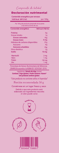 Pasta Brera Campanelle Betabel 450g Semola Trigo Corte Bronce Secado Lento Sin Colorantes