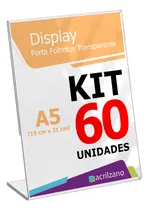 Comprar Display Acrílico Buffet L 15x21 A5 Mesas Kit 60