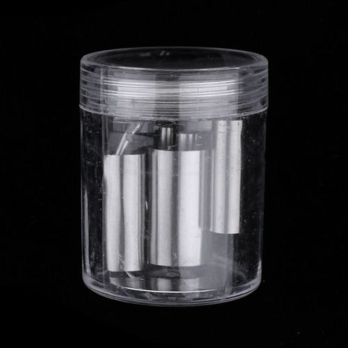 * 7 Unids Acero Inoxidable Forma Redonda Moldes Cilíndricos