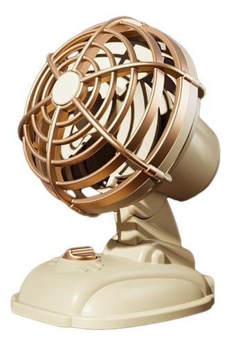 2 Ventilador De Escritorio Usb, Pequeño Ventilador Amarillo