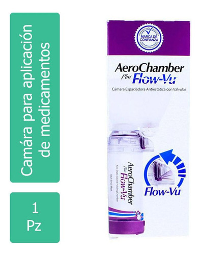 Aerochamber Flow-vu Camára Para Aplicación De Medicamentos
