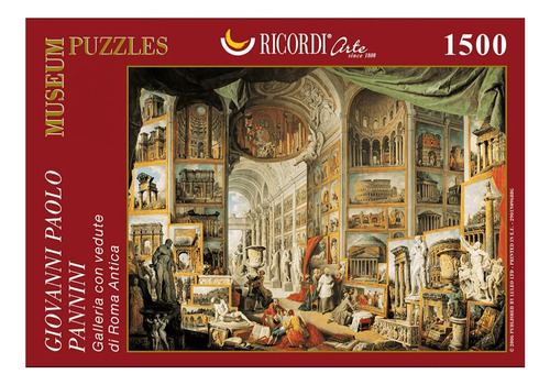 Galería Antigua Roma, Pannini - 1500 Piezas  Ricordi