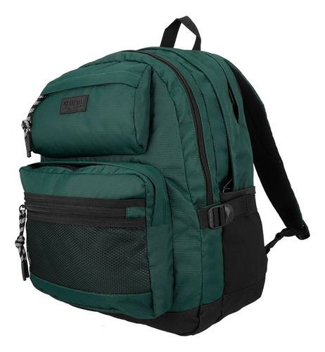 Mochila Xtrem Atlanta 4xt Forest Green Color Verde Diseño de la tela Lisa