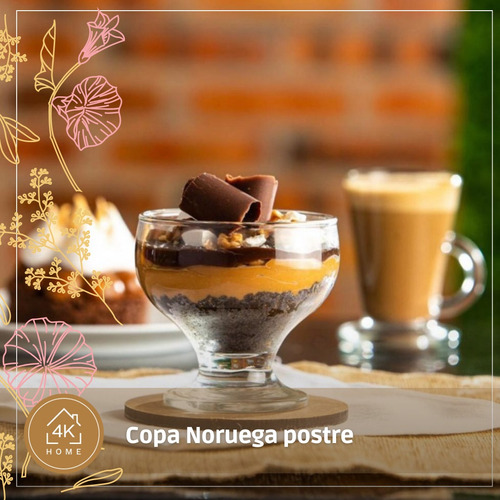 Imagen 2 de 4 de Copa Noruega Postre Rigolleau 250 Ml X 12unidades