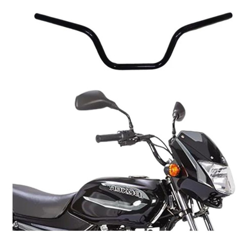 Manubrio Moto Boxer Ct 100 Negro Motocicleta