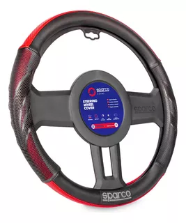 Funda Cubre Volante Forro De Timon Fibra Sparco Sps100rd