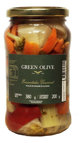 Pickles Mixtos Con Aceitunas Negras En Vinagre X 200 Gr.esc