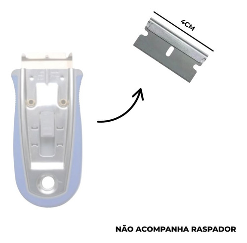 Lâminas Raspador Ratinho 10 Unidades Espátula 4 Cm Bralimpia