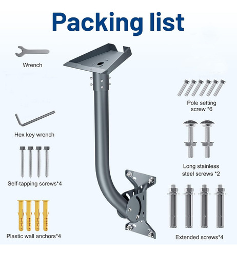 Soporte Mástil Antena Para Starlink V3/ V4 + Envío Gratis