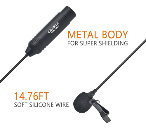 Micrófono Comica Xlr Cvm-v02o, Paquete De 2, 14.76 Pulgadas.