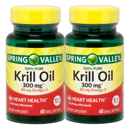 Spring Valley - Aceite De Krill 300 Mg, Omega-3, 120 Pequeña