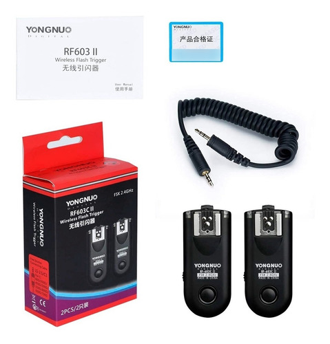 Trigger Yongnuo Rf-603ii Para Canon, 2 Unidades+cable C1