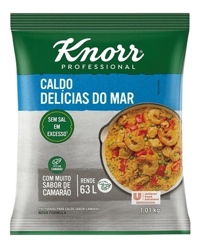 Caldo Em Pó Delícias Do Mar Knorr Mais Sabor Pacote 1,01kg