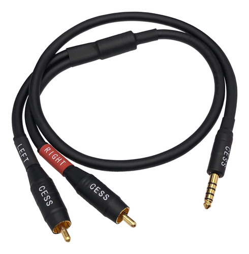 Cess-262 Negro De 0.173in A Rca, Mp3, Dac, Reproductor De Ms