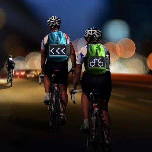 Mochila P bicicleta Leds Se alizaci n Vup Naranja Just A Few