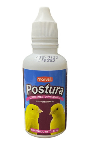 Tónico Postura Para Aves 40 Ml. Absorción Calcio, Fertilidad