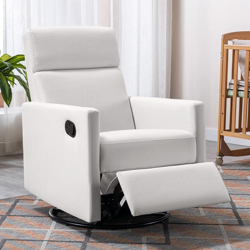 Merax Silla Sillón Reclinable Tapizado Moderno Con Cojín De 