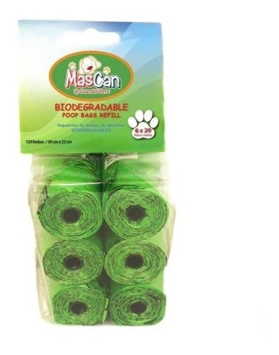 Bolsas Sanitarias Biodegradables Para Perro Mascan