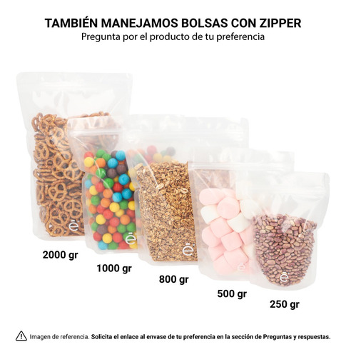 Bolsa Stand Up Pouch Sólidos 125 Gr / Líquidos 250 Ml 1000pz