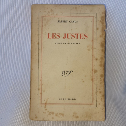Les Justes Albert Camus Gallimard Nrf En Frances 