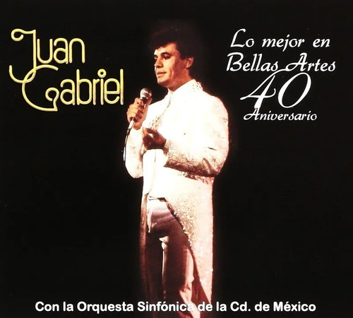 Juan Gabriel Lo Mejor En Bellas Artes 40 Aniversario Cd+dvd