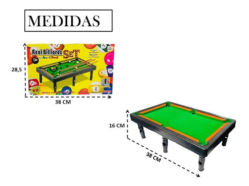 Mesa De Bilhar Real Sinuca Infantil Portátil Kit Completo