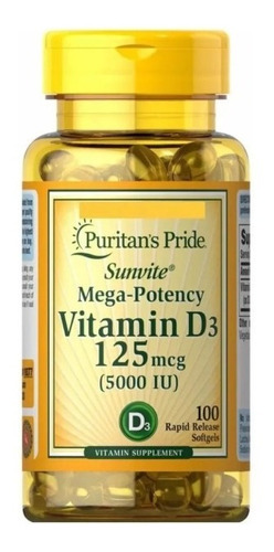 Vitamina D3 5000 Iu 100 Softgel
