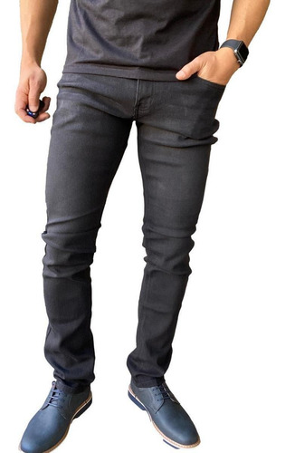 Jeans Straigth Fit Negro