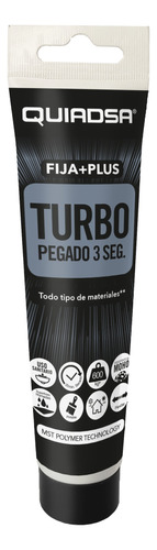 Adhesivo Fija+plus Turbo Quiadsa 125 Ml. (3 Segundos)