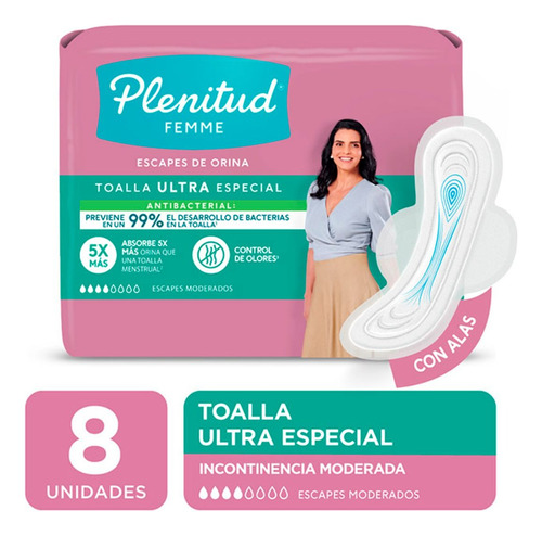 Plenitud Femme Toalla Ultra Especial X 8 Unidades